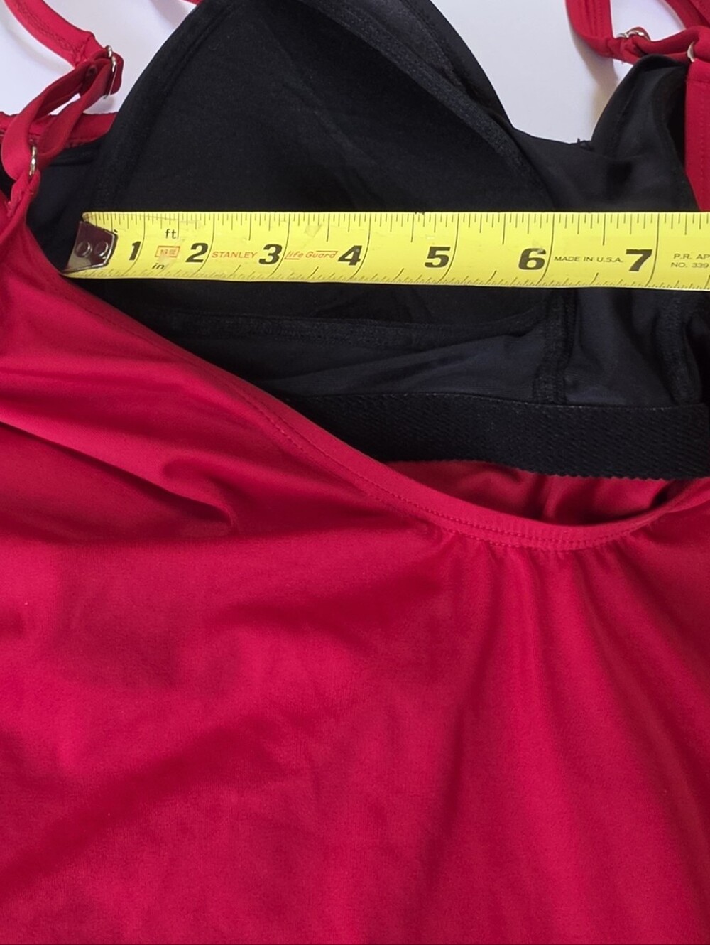 Miradonna Miraclesuit NEW Red Ruched Sz 18 Faux Wrap 1PC Tummy Control Swimsuit - Picture 8 of 15